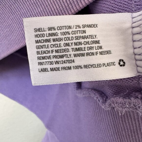 JoyLab Women Hoodie Sweatshirt And Shorts Set Pullover Purple Medium Large - Picture 5 of 11